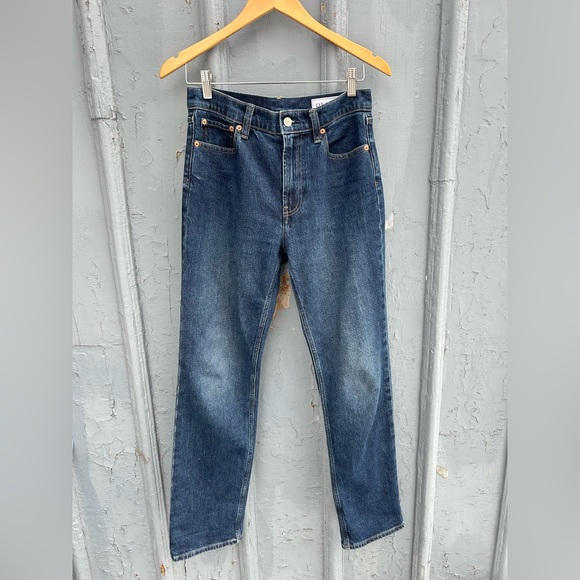 Gap 90’s straight high rise, dark rinse, size 28 - Picture 4 of 12